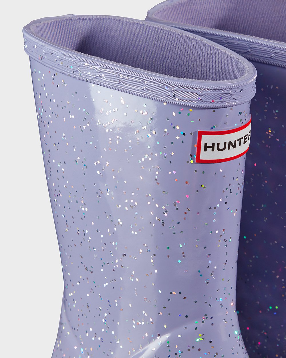 Bottes de Pluie Hunter Original First Giant Glitter Enfant Violette RVXNMPK-32